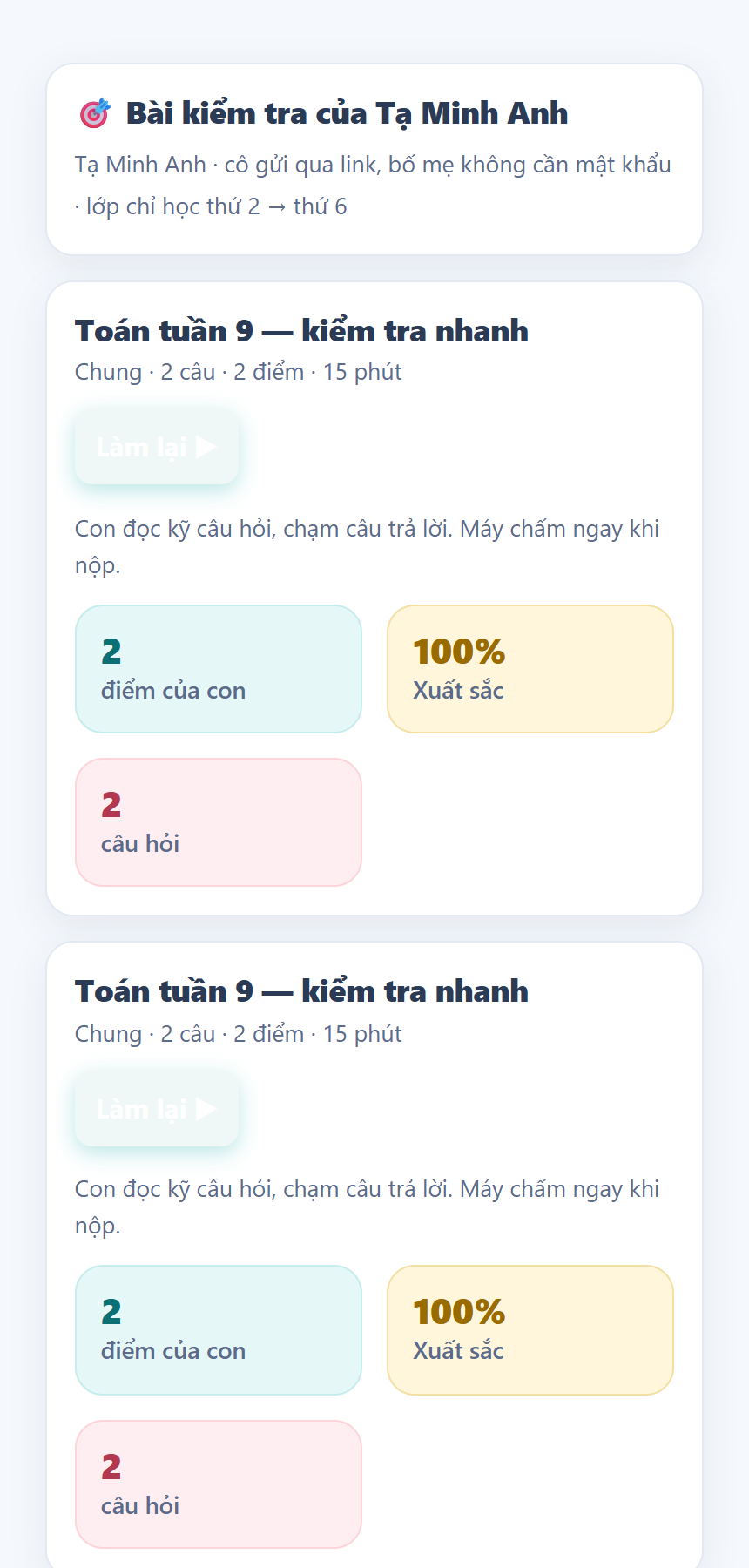 Học sinh làm bài trên điện thoại